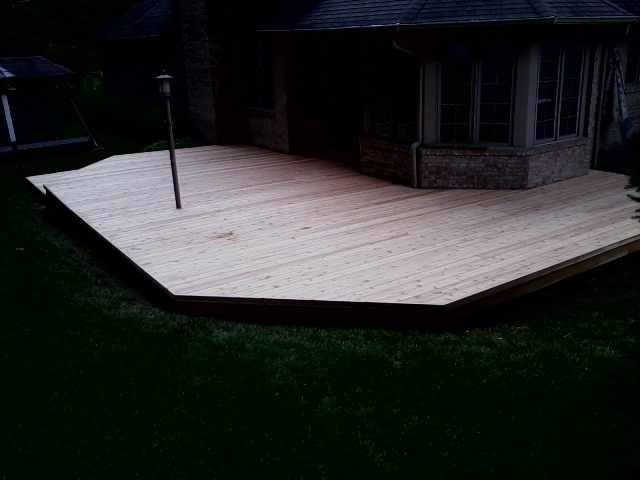 Wood deck by Profile Construction LLC, Macomb County MI, material: Cedar, skirting: 2 Tier, photo 1 of 60